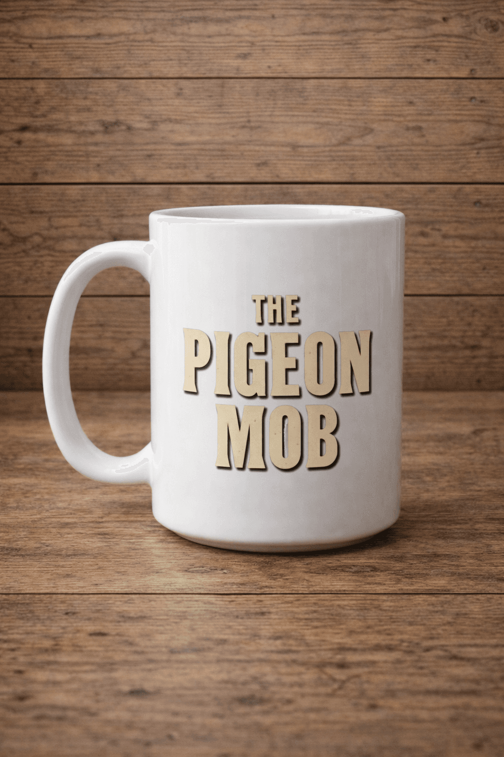 Pigeon Mob Logo Mug