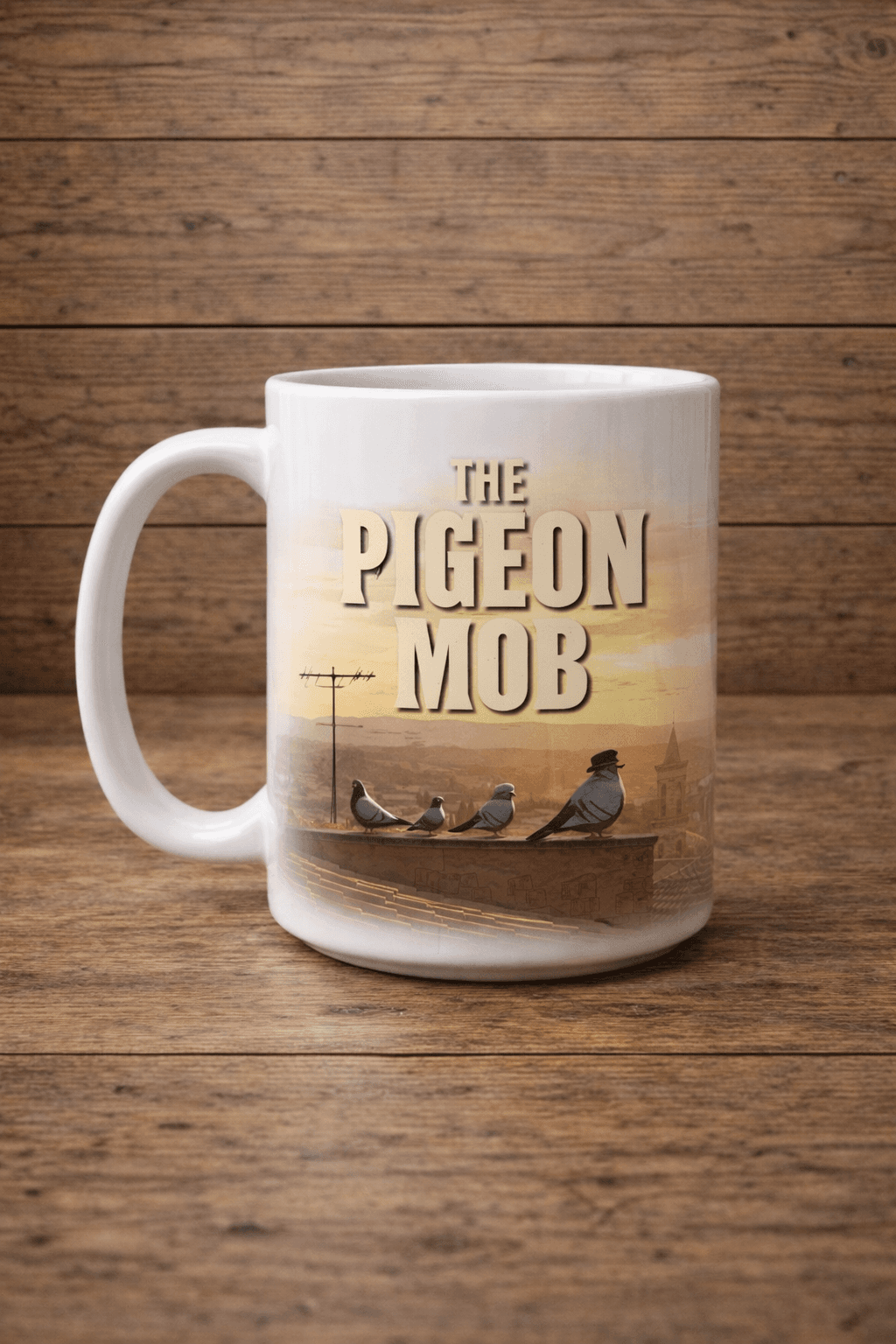 Tazza Skyline Pigeon Mob